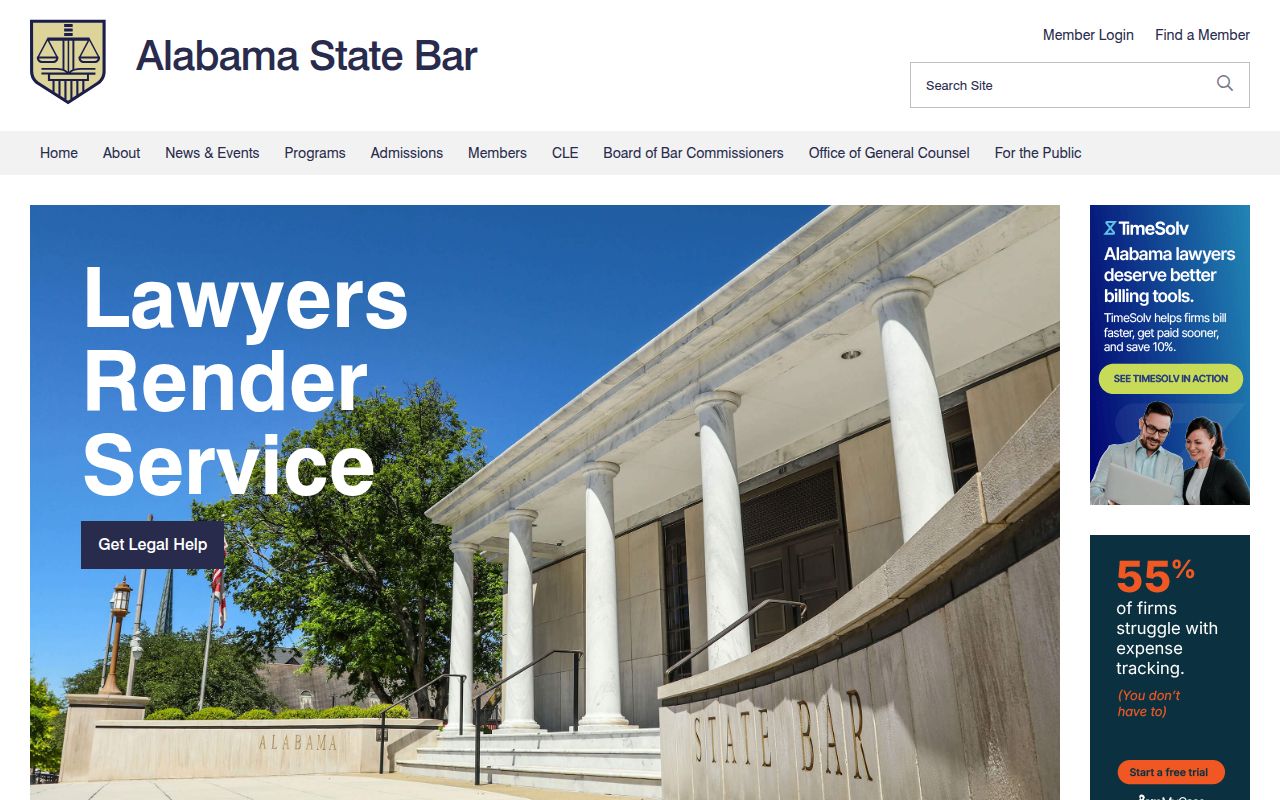 Alabama State Bar Association website